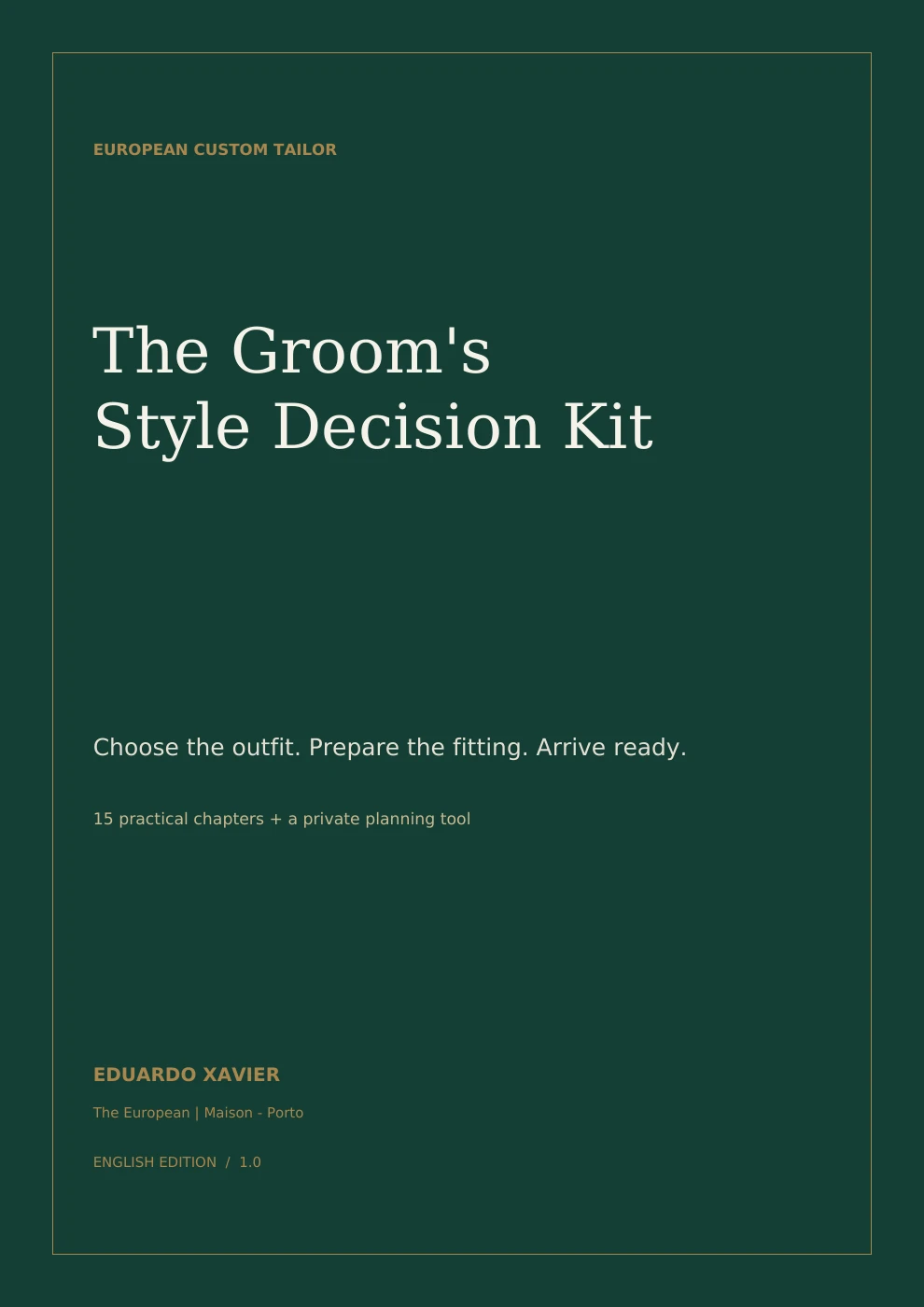 Groom’s Style Decision Kit cover