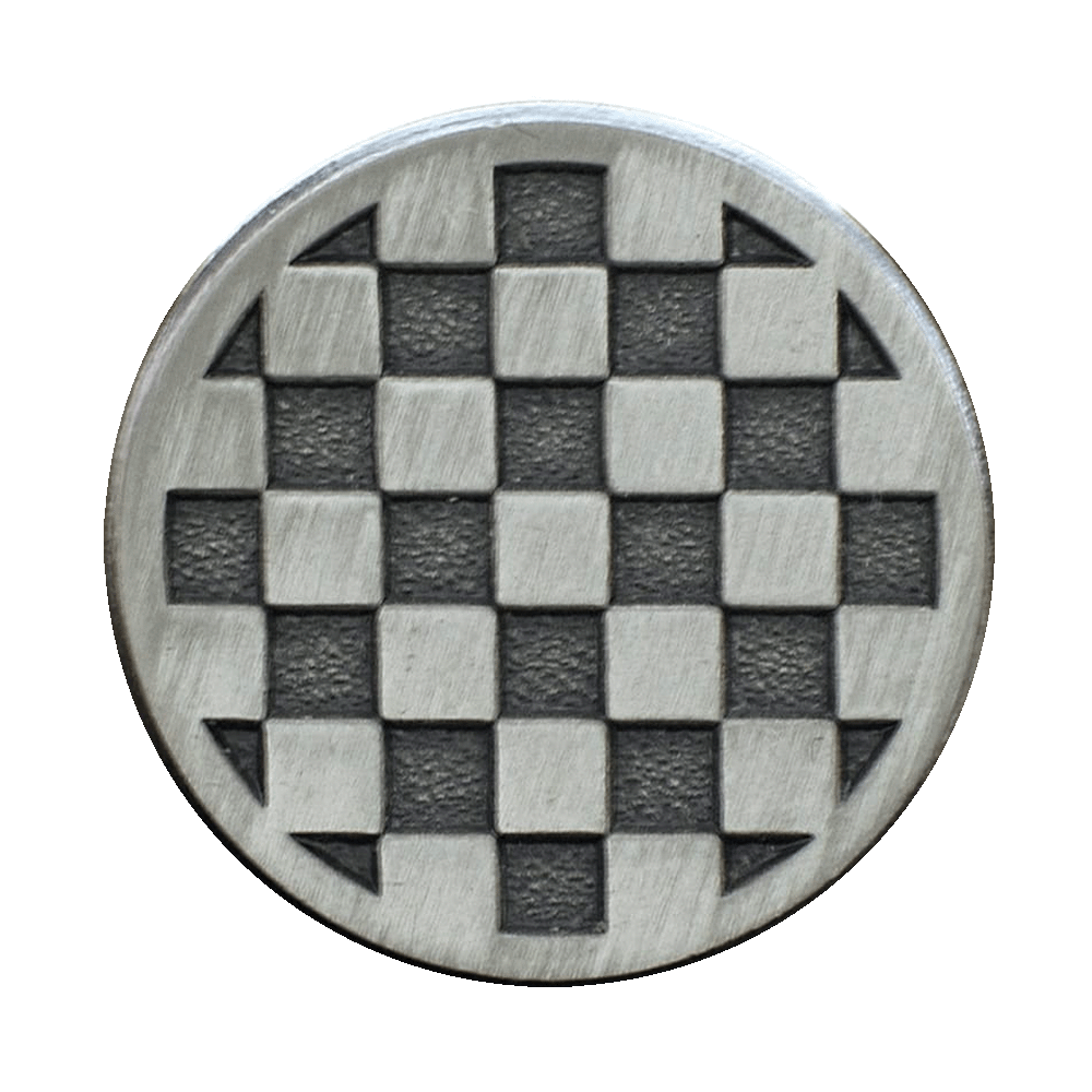 BUT 806 Checkerboard Antique Silver