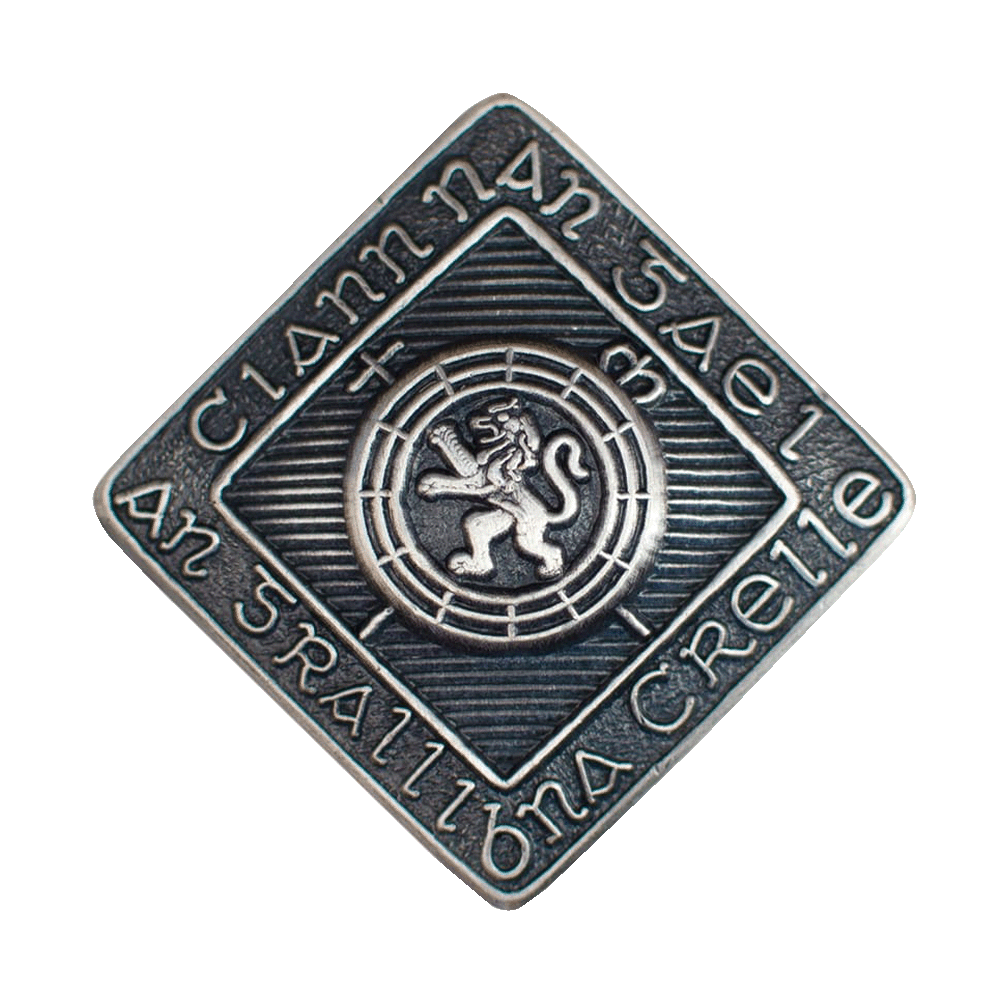 BUT 822 Kilt Button Antique Silver